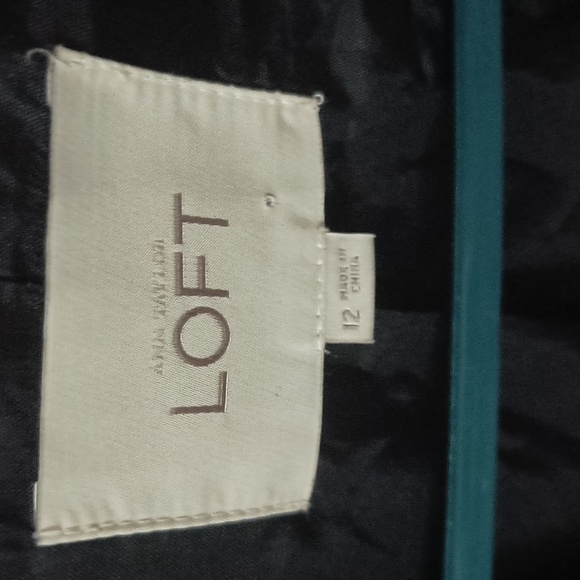 Women's Loft open front black blazer,size 12 - Picture 3 of 5